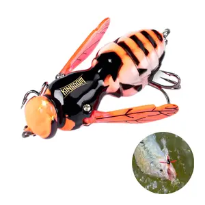 Topwater Wasp Fishing Lure Ultra-Realistic Buzzing Crawler for Bass Trout & Panfish with Explosive Bites and Violent Surface Strikes