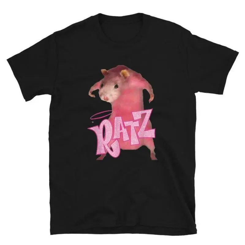 Funny Rat Funny Mouse Ratz Meme T-Shirt Trending Unisex T-Shirt Streetwear Minimalist Cotton Top