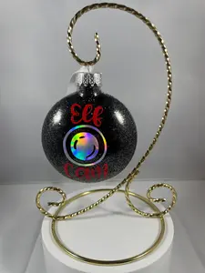 Elf Cam Christmas Ornament with Letter