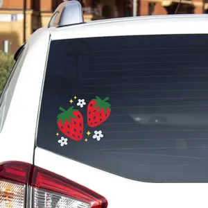 Strawberry Vinyl Decal | Strawberry Car Decal | Strawberry Daisy Decal | Strawberry Sticker | Strawberry Decal | Strawberry Car | Car Decal