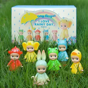 Sonny Angel Rainy Day Mini Figure Collectible Blind Box – Cute Kawaii Baby Doll Decor Gift for Desk, Shelf, Room