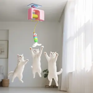 Automatic Cat Toy for Indoor Play, Self-Playing Interactive Ball, Hanging Door Motion Activated Pet Toy, Fun & Engaging Design, Automatic Rolling Ball