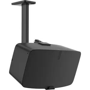 Metal Speaker Ceiling Mount for Sonos Five & Play 5 Gen 2 Speaker Mount - Tilt & Swivel Adjustable Bracket for Sonos Play:5 & Sonos 5 Ceiling Mount for Surround Sound, Black