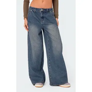 Edikted Women's Super Baggy Wide Leg Jeans