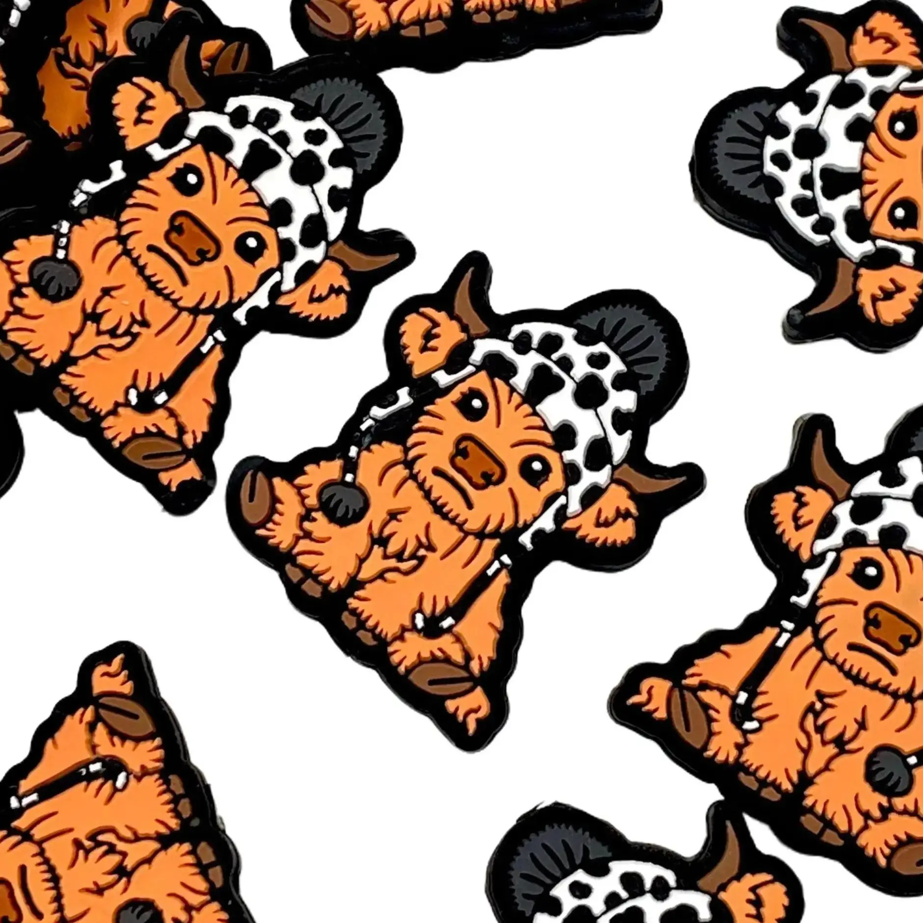 1pc Keep Your BS Out My Pasture Silicone Focal Beads - Cow Farm Western Beads - Crafting DIY Supplies
