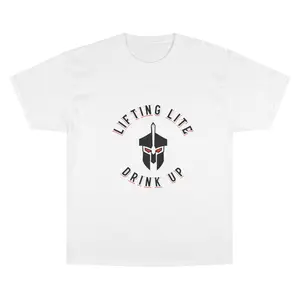 Lifting Lite Champion T-Shirt drink up spartan full color men gifts