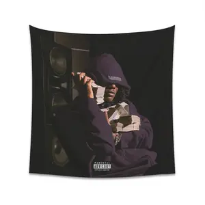 Tapestry  Wall Tapestry, Hip Hop Flag, Hip Hop Tapestry, Rapper Flag, Rapper Tapestry, Room Decor, Wall Decor, Wall Hanging, Wall Tapestries