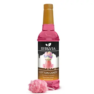 Syruvia Cotton Candy Flavored Syrup for Drinks, Cocktails, Lemonades, Iced Teas and Desserts – 25.4 fl oz