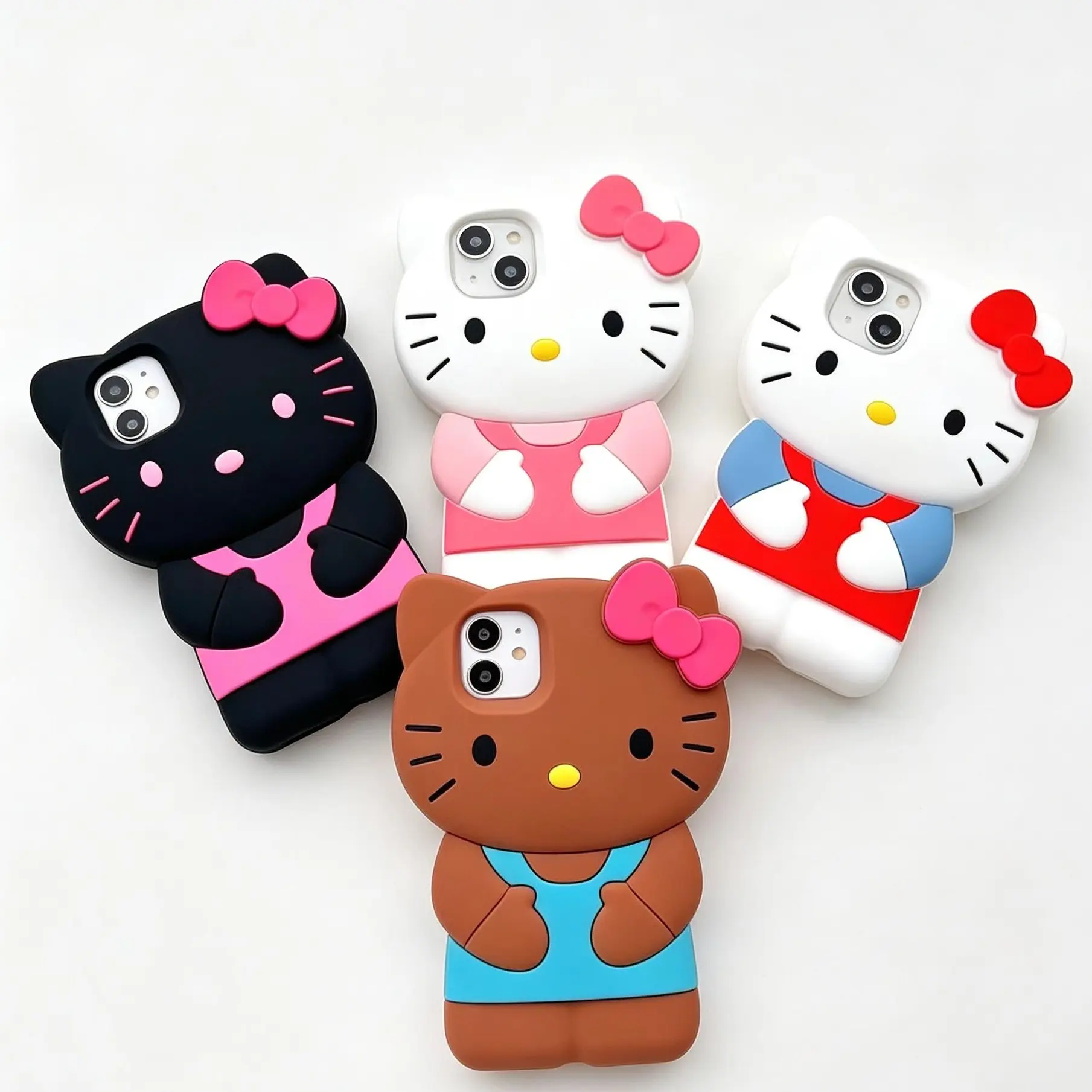 Sanrio Hello Kitty Silicone Phone Case - Charming Hello Kitty Design for Phone Protection & Style - Ideal for Fans & Decor Enthusiasts - Boxes