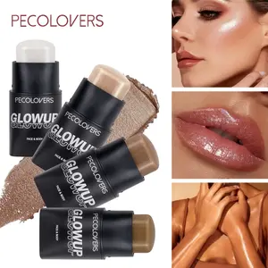 1PC Highlighting Stick, Multi-Use Contour Stick, Smooth Texture, Suitable for Face, Body, Neck, Long-lasting Makeup, Waterproof, Vaeious Colors to Choose, Suitable for Daily Use, Highlighter Stick