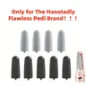 9Pcs(4 Regular & 5 Extra Coarse) Haootadiy Flawless Pedi Replacement Heads - Exfoliate Pedicure Tool, 2.34in Plastic Callus Remover, Washable Reusable Quartz Sand Foot Grinder, Easy-Install Home Improvement Accessory (Machine Excluded), 9Pcs(4 Regular And