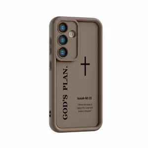God's Plan Cross Design Soft TPU Cover Phone Case for Samsung Galaxy S26 Ultra S25 Plus S24 S23 FE S22 S21 A13 A14 A15 A16 A17 A33 A35 A36 A53 A54 A55 Note 20 Perfect Fit,iPhone 17 Pro Max Phone Case 17 Air 16 E 15 Plus 14 13 12 11 X XS