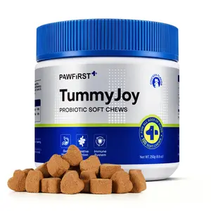 PawFirst Probiotics Supplement Chews for Dogs, Support Digestive and Gut Health, with Prebiotics & Enzymes for Diarrhea and Upset Stomach Relief, Chicken Flavor 100ct