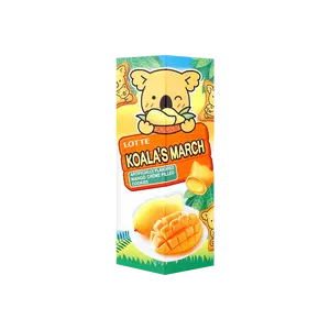 LOTTE Koala's March Mango Cream Filled Cookies 41g - Japanese Snack, Fruity Biscuit Treat