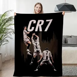 Fleece Blanket Sofa Winter Warm C-Cristiano Ronaldo Knee Bed Camping Flannel Fluffy Soft Blankets King Size Microfiber Bedding