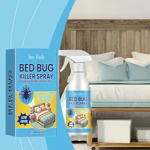 120ml Bed Bug Killer Spray, Plant-Based Insecticide for Bed Bugs & Eggs, Flea Mite Lice Mosquito Ant Roach Spray, Pet & People Friendly Indoor Outdoor Pest Control for Home Bedroom & Dormitory