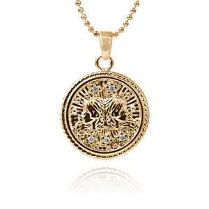 Gemini Zodiac Coin Necklace