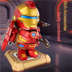 Magnetic Assembled Capybara Mecha Toy With Iron Man Style Armor And Weapons For Creative Collectible And Interactive Play Rich Accessories