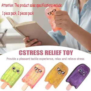 Soft Ice Stick Finger Toy for Kids, Ultra-Firm Soft Pressure, Relaxing Stress Relief, Perfect for Children, 1-2 Pieces, Stress Relief Squishies