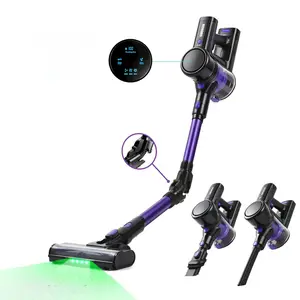 GWONGIN PowerPro Flex Reveal Cordless Vacuum Cleaner – Tangle-Free, LED Dirt-Finder, Self-Standing, 3 Suction Modes, Up to 50-Min Runtime – Perfect for Home, Pets, Carpets, Hard Floors