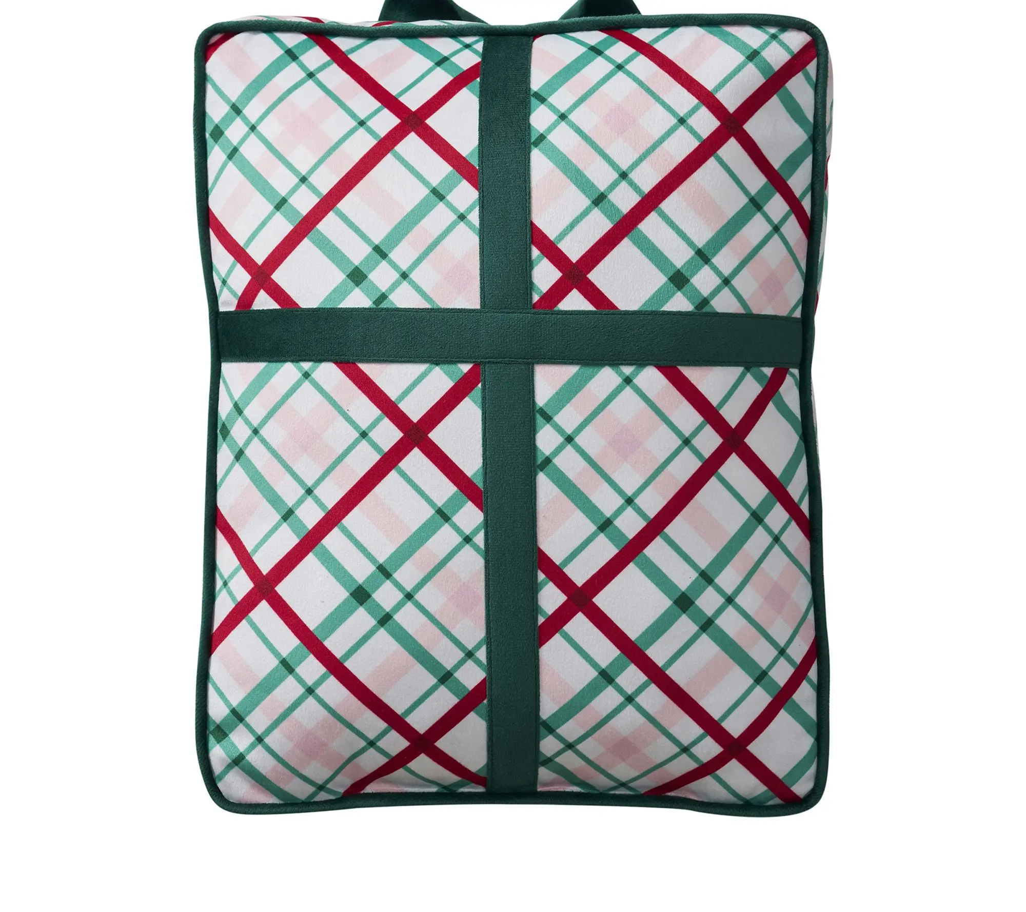 Hallmark 12.5" x 16" Gift Shaped Holiday Decorative Pillow