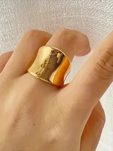 Elegant Light Color Ring, Simple Design, Perfect Gift for Valentine's Day & Christmas, Ideal Wedding Engagement Accessory, Fashion Engagement Rings