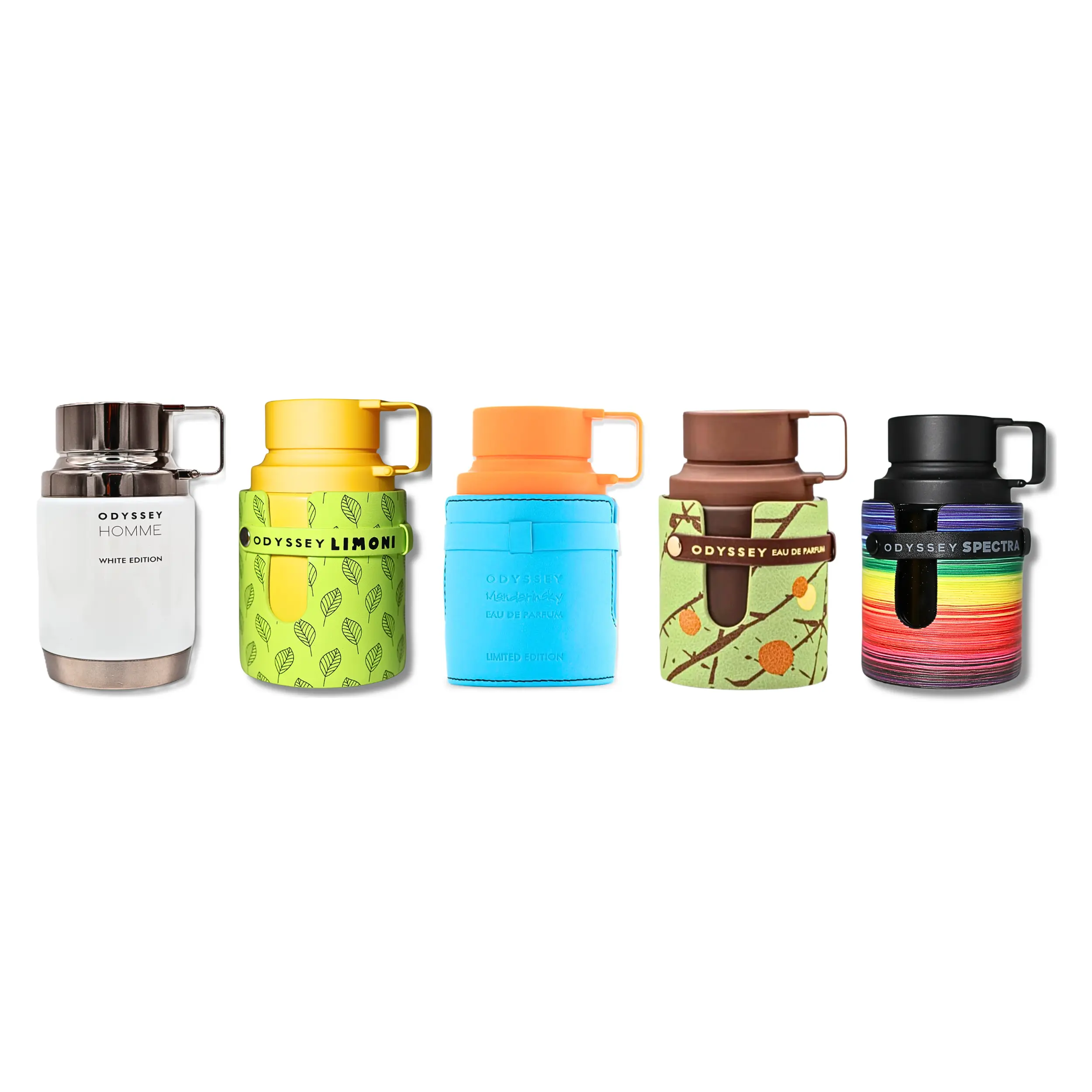 Armaf Odyssey Mega Combo Limited Edition Mandarin Sky EDP | Spectra EDP | Limoni EDP | Homme EDP | Dubai Chocolate Gourmand EDP  3.4FL.OZ |100ML