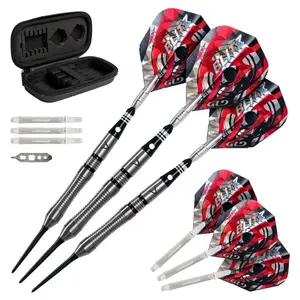 Viper Blitz 95% Tungsten Steel Tip Darts 22 Grams Set of 3 with Protective Case and Extra Tips
