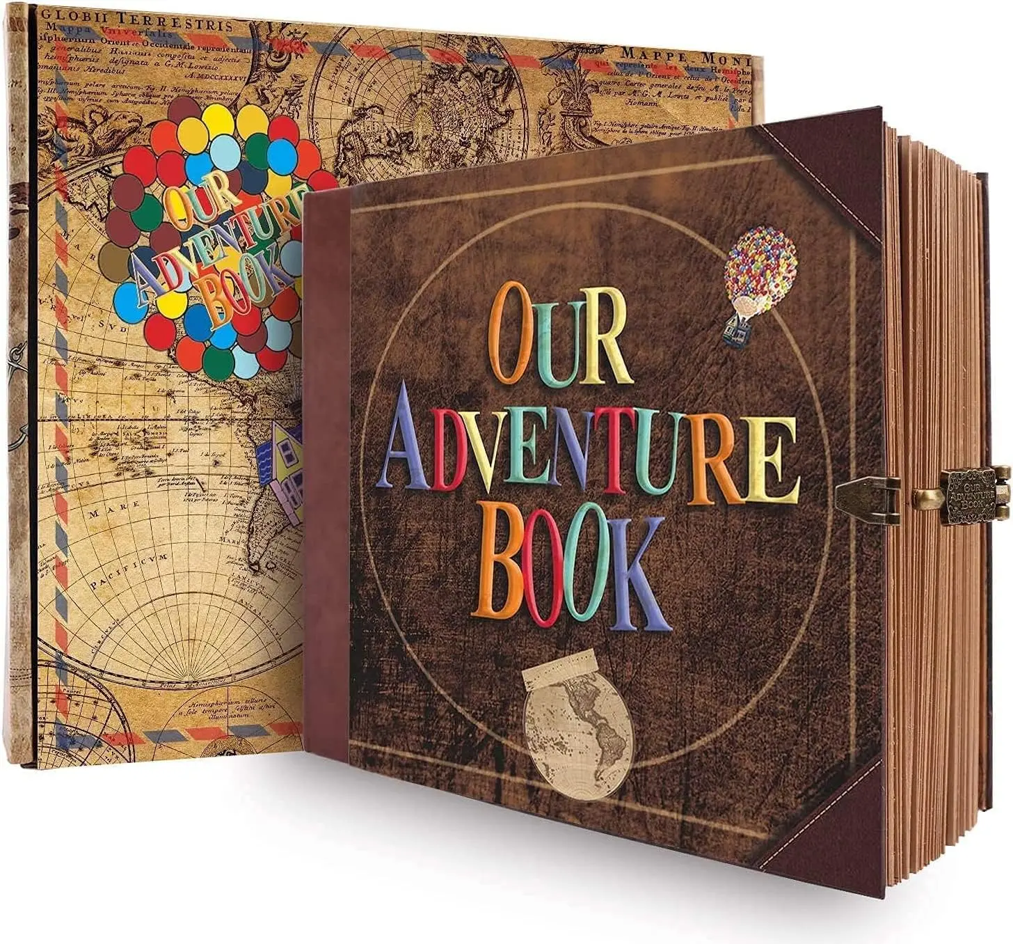 Our Adventure Book Scrapbook Album 12 × 12 Inch, DIY Memory Photo Album with 60 Pages for Travel, Wedding & Family Memories
