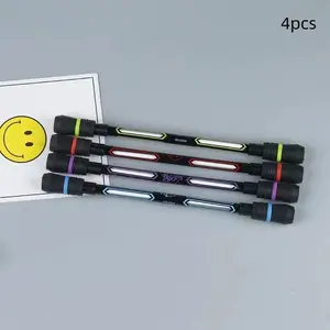 4pcs Rotating Pen Set for Beginners, Student Stress Relief Writing Pens, Creative Spin Pens, Ideal for School and Office Use