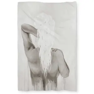212 MAIN Twin Size Extra Long Duvet Cover Set - Modern Art Figurative Print, Dreamy Woman Design, Machine Washable Bedroom Bedding Set, Stylish Home Textile Accessory