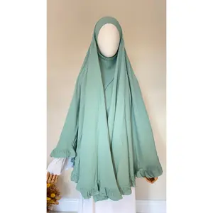 Saafiyah Khimar in Mint Green
