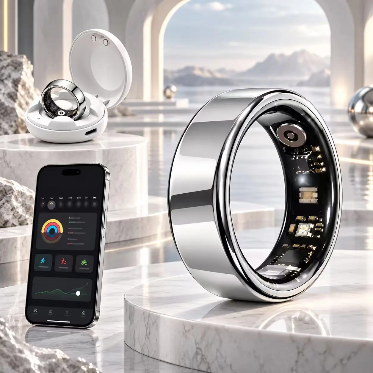 2026 New Smart Ring – Outdoor Sports & Health Tracker, Waterproof Fitness Wearable; A Gift for Men, Women, and Couples, or for Holidays.