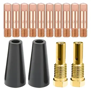 Flux Cores Gasless Nozzle Tips Kit Contact Mig Welding Guns Accessory