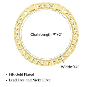 Veliora  B Gold Ankle Bracelets for Women, 14K Gold Anklets Chunky Cuban Link Chain Summer Beach Foot Jewelry  & Jewelry for Christmas  9" or 11" Adjustable Extension Chain Mothers Day  Ideas Retro Round Earrings Gift Set men jade Heart Rate Couples