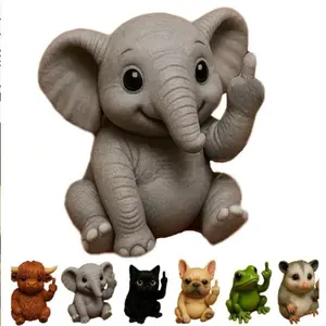 New Fun Mini Middle Finger Animal Statue, holiday gifts, fun gifts