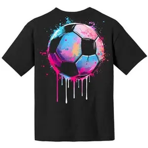 Soccer Colorful Drip Youth T-Shirt, Soccer Youth Shirt, Baller Lifestyle Outfits, Youth Shirt, Youth Clothes, Back to School Shirt, Holiday shirt, Gift for Boys and Girls, Birthday Gift