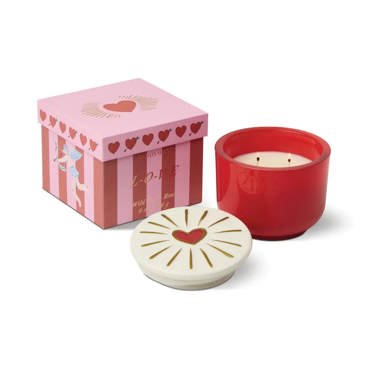Paddywax: Charmed Candle in Red