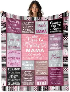Mom Gifts Blanket Dia De Las Madres Mamá Regalos - Mothers Day Mom Gifts from Daughter Throw Blanket