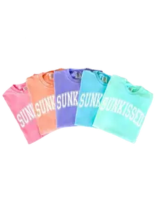Comfort Colors Neon Sunkissed Summer Shirt for Women Cotton Fitted Tee in Various Colors Sizes S to 3XL  Trendy Graphic Tee Casual Pastel