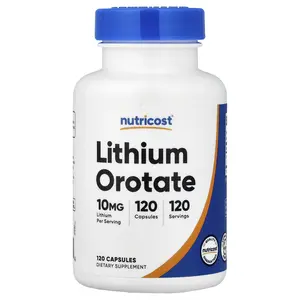 Nutricost Lithium Orotate, 10 mg, 120 Capsules