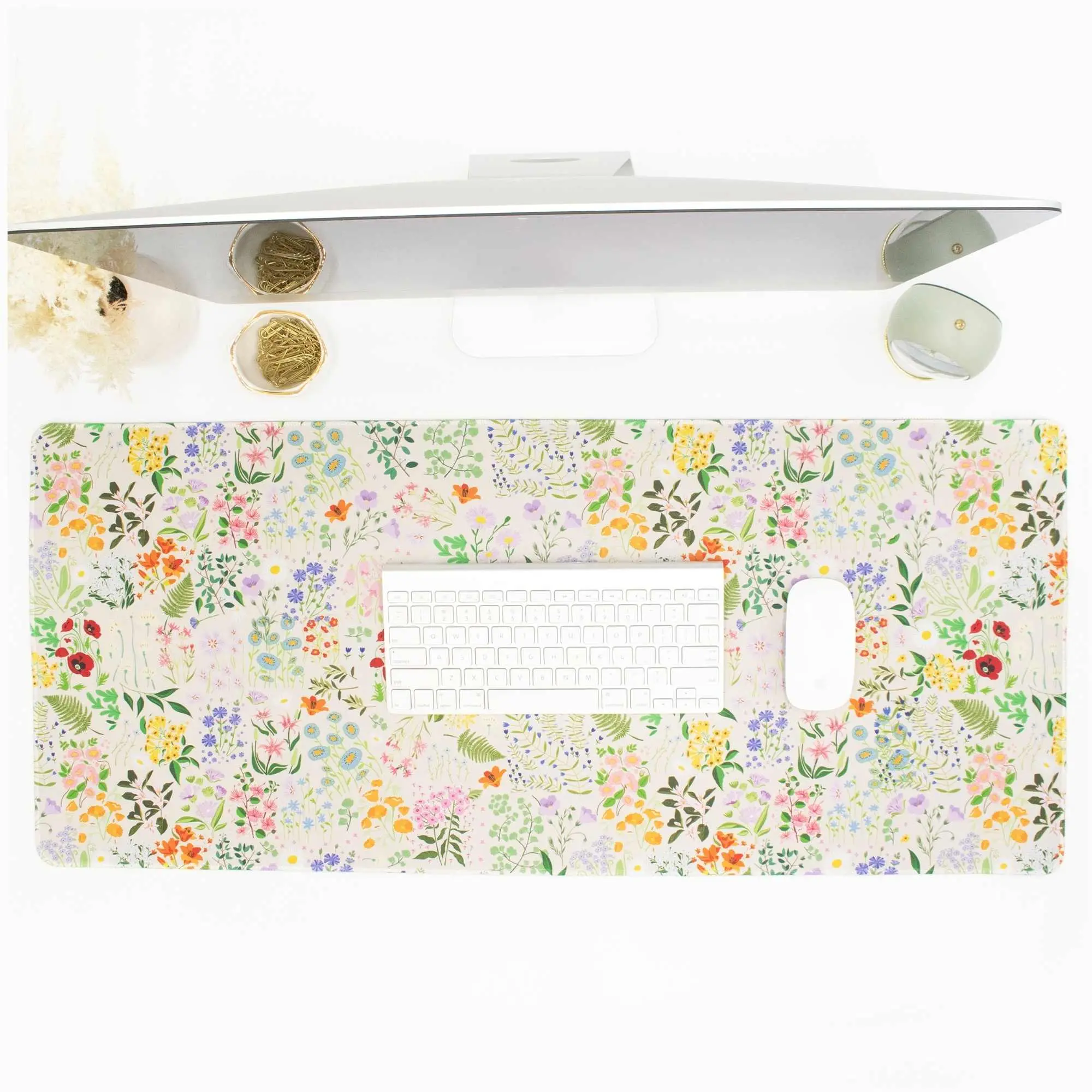 Large Desk Mat, Garden Party - Perfect for Office and Gaming