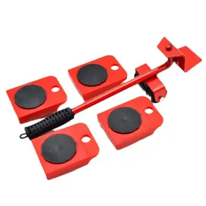 Moving Tool Set, Portable Furniture Sliders, 360 Degree Rotating Pads, Durable Metal Structure, Essential Home Renovation Kit