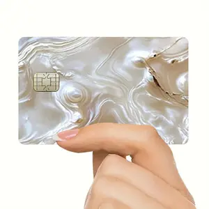 Anti Scratch Credit Card Sticker, 2 Counts/set Waterproof Matte Finish Card Decorative Decals, Compatible with Small Chip Cards