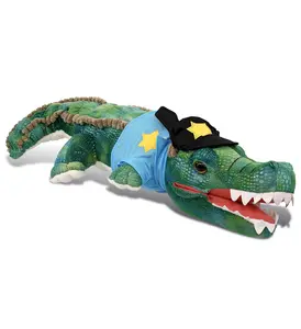 DOLLIBU 24" Green Alligator Soft Polyester Stuffed Toy - Wild Collection, Pretend Play Toys for Kids