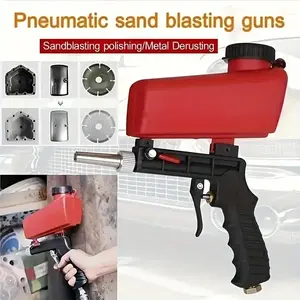 Portable Handheld Air Sandblaster, Air Sand Blaster with Accessories, Handheld Air Sandblaster Tool, Professional Hand Tool Kit for Home & Professional Use