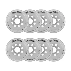 Labeda Roller Hockey Wheels - Addiction 76mm 76A White (8-Pack)