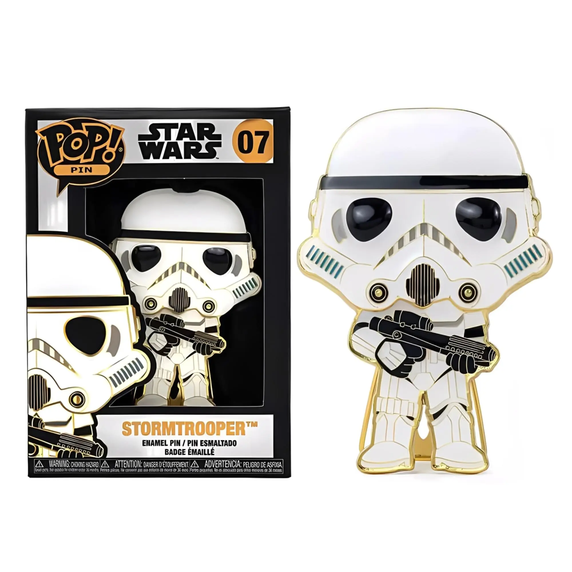 Star Wars Funko POP Pin Large Enamel Pin | Stormtrooper