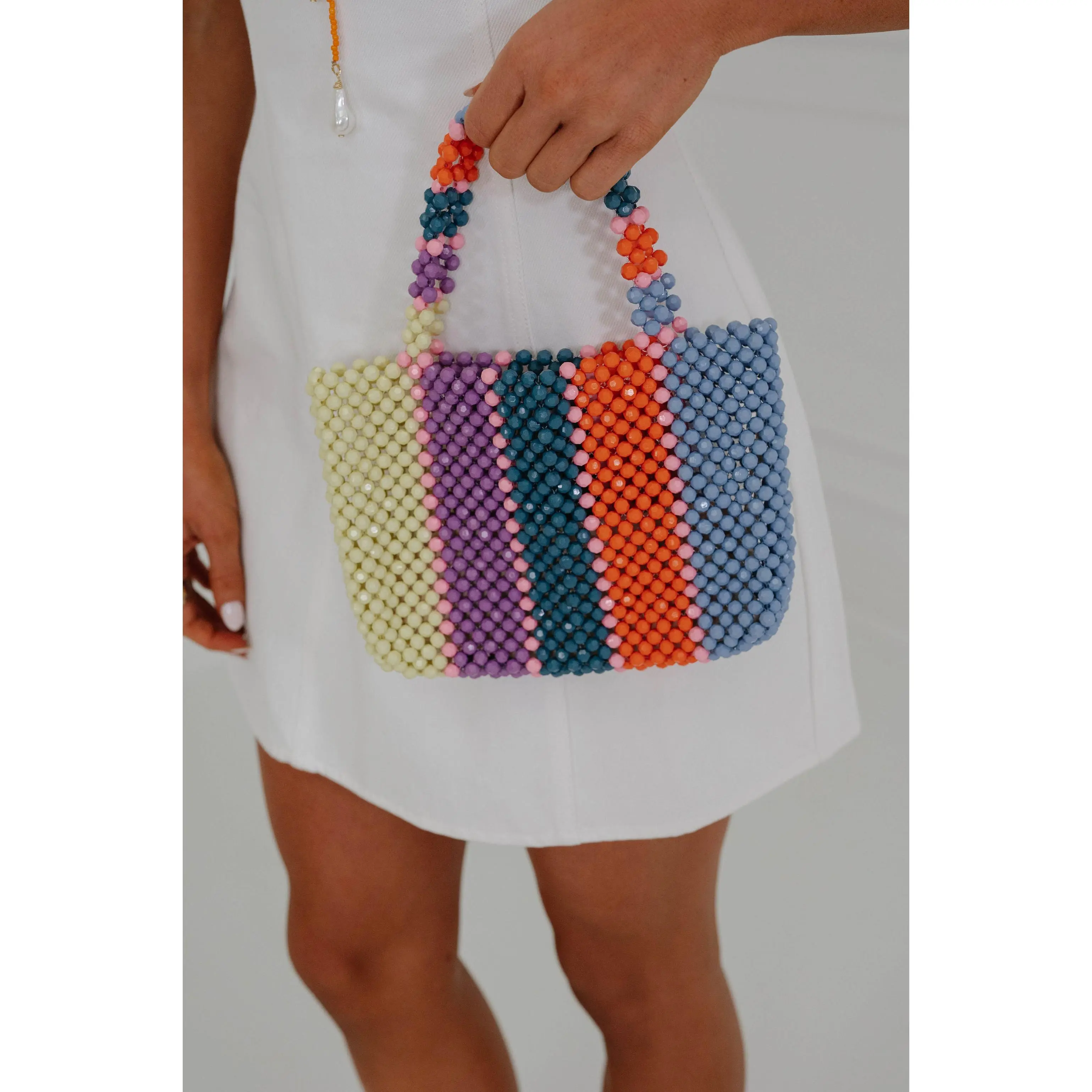 Cove Rainbow Beaded Bag