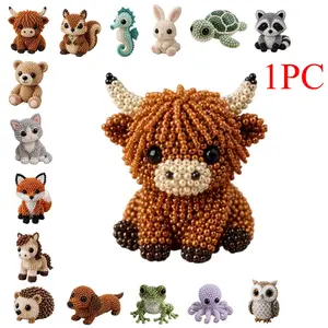Animal Beading Kit — Cute 3D Animal Bead Craft Set, Includes Colorful Beads and Instructions — Handmade Jewelry & Art Craft Kit, Ideal for Creative Projects, Diy Beads